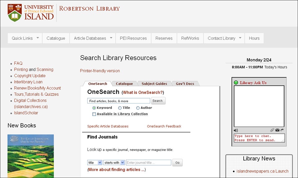 university of prince edward island homepage image   